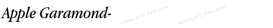 Apple Garamond字体转换